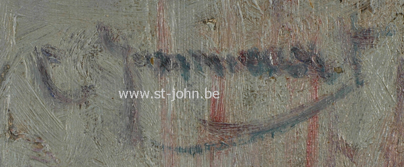 Clemence Jonnaert — Signature of the artist, top right.