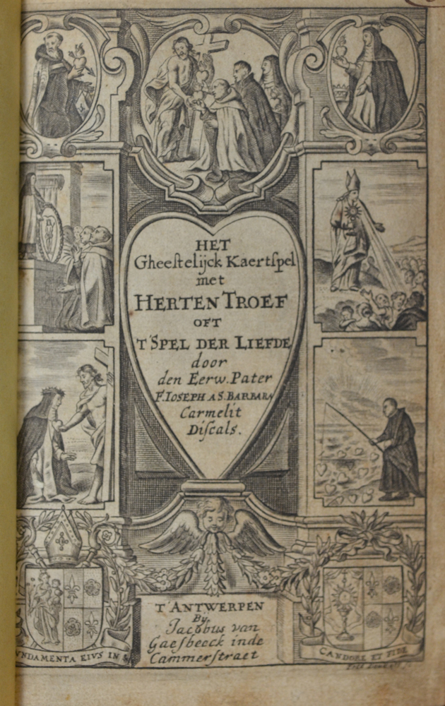 Joseph Fr. van de H. Barbara — engraved frontispice