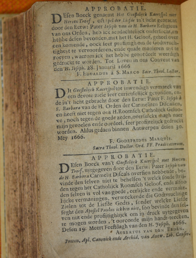 Fr. Joseph van de H. Barbara — Last page