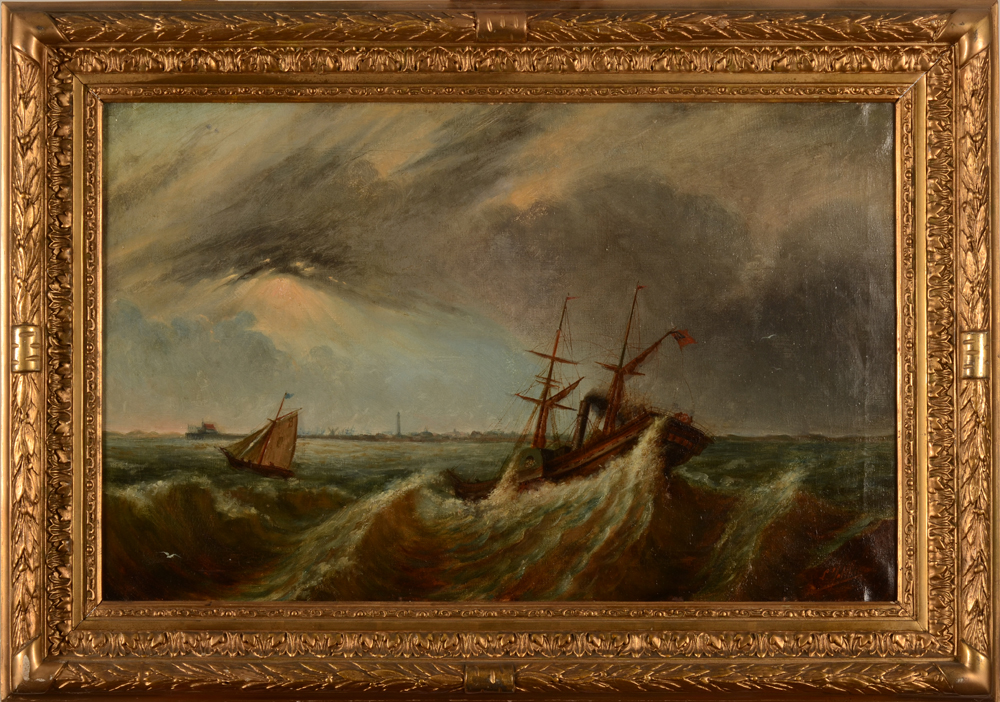 Louis Jotthier — the painting in its frame
