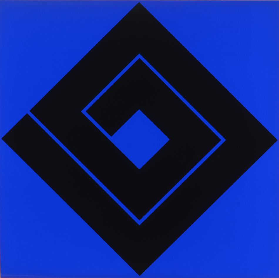 Mark Verstockt — Blue screenprint, signed bottom right