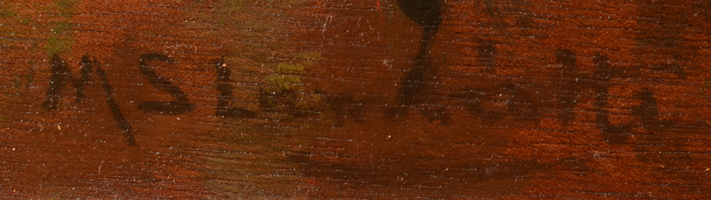Maria Lambiotte — Signature of the artist, bottom left
