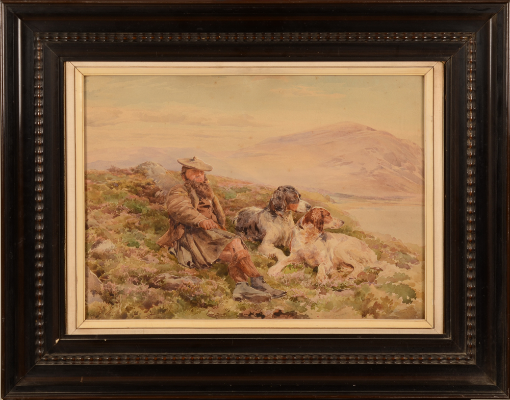 Thomas Reynolds Lamont — The watercolour with its frame