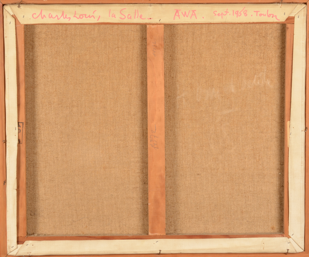 Charles-Louis Lasalle — Back of the canvas