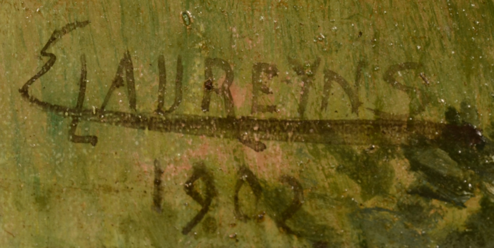 Edouard Laureyns St. Bavo Abbey Ghent — Signature