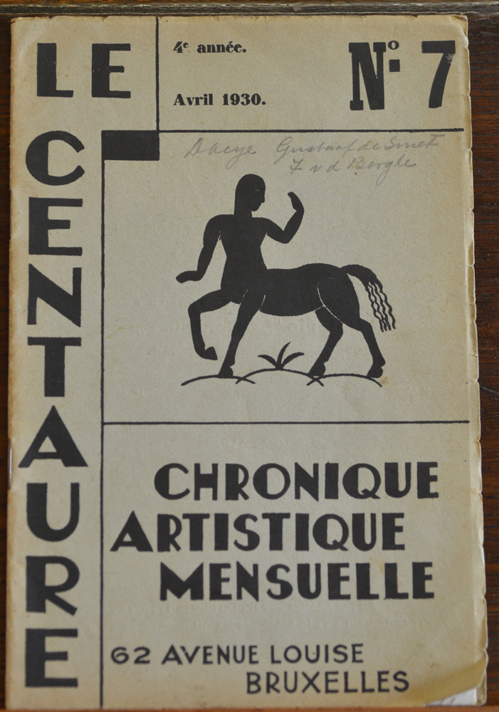 Le Centaure Avril 1930 — 4me annee, numero 7, en bon etat<br>