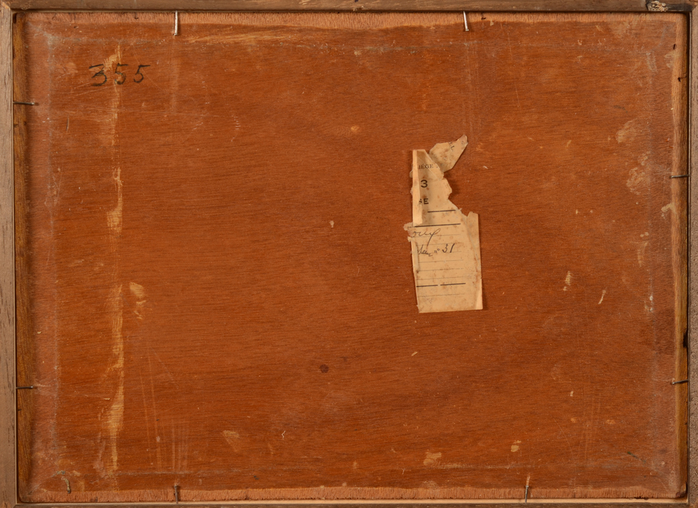 Henri Le Roux — Back of the panel