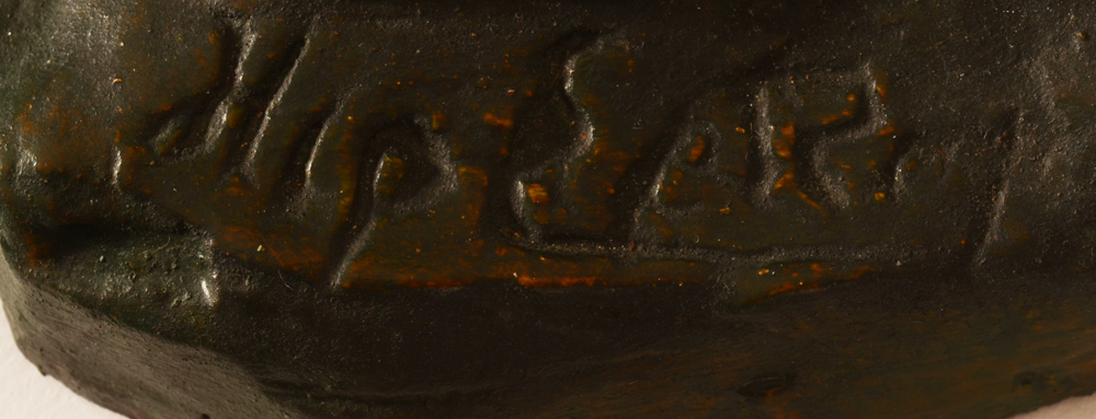 Hippolyte Le Roy — Signature of the artist on the base