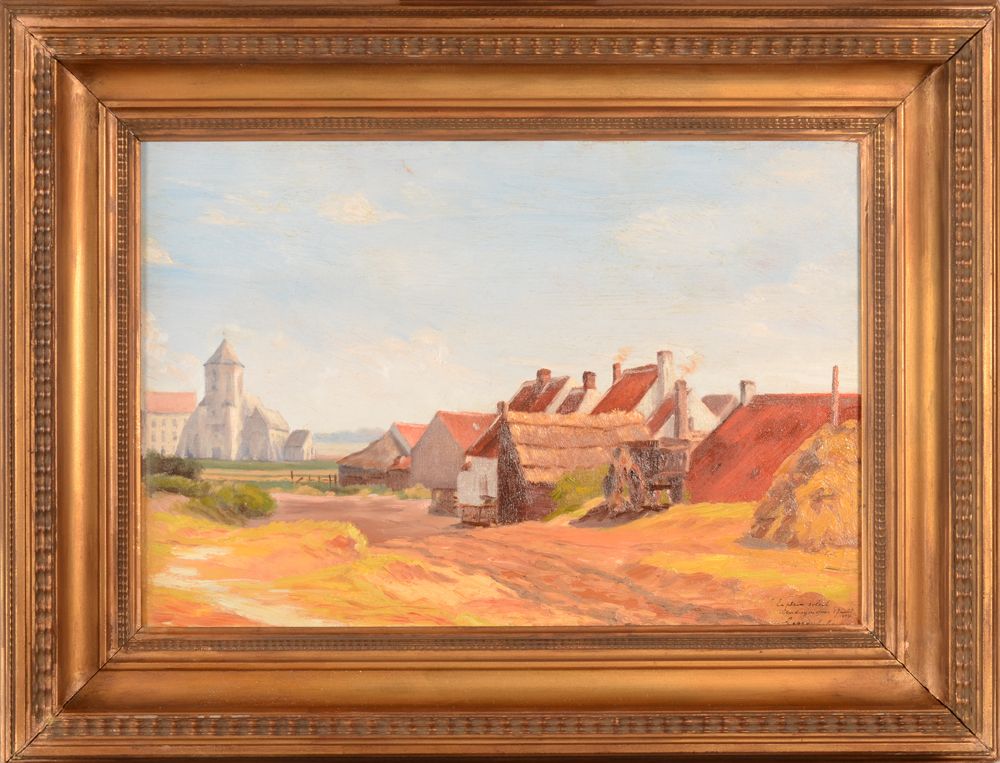 Georges Lebacq — The painting in its frame