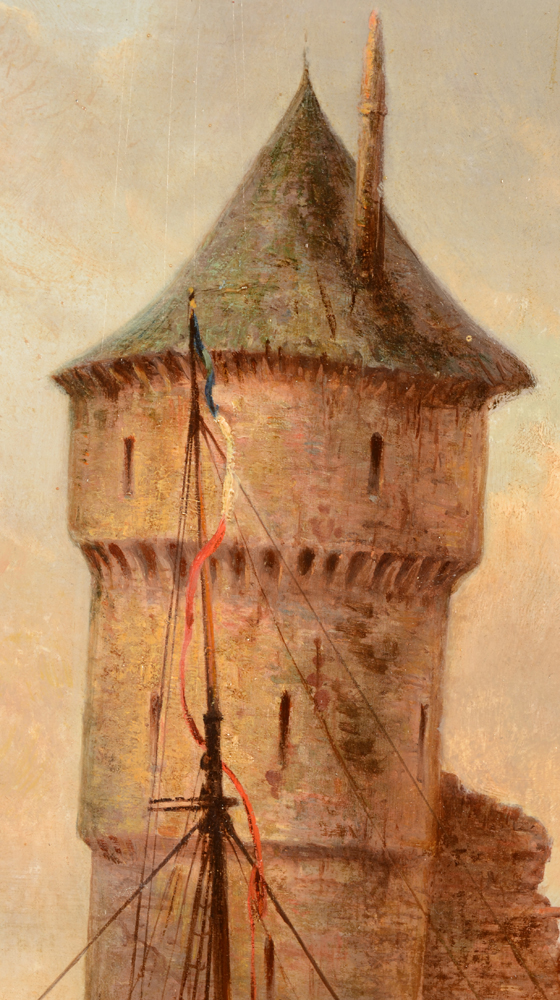 Legrand — Detail of the French flag of one of the boats