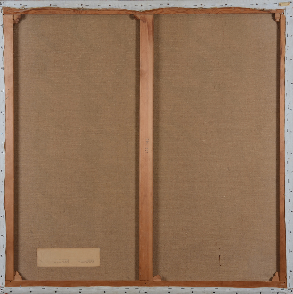 Jan Van den Abbeel — Back of the canvas