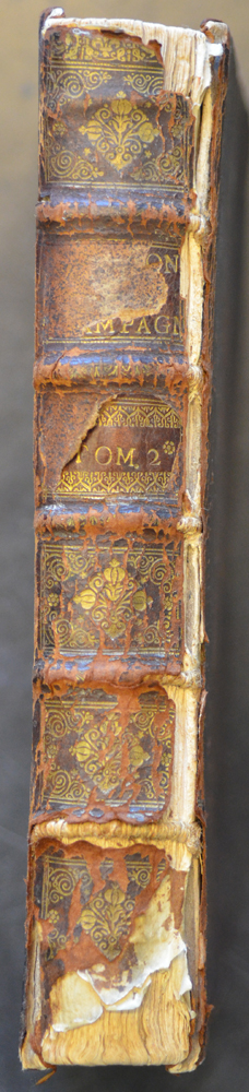 Louis Liger — The damaged spine of the book