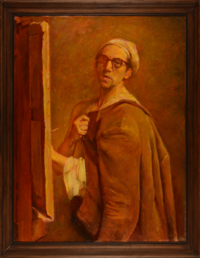 Victor Lorein — The self portrait in its original frame