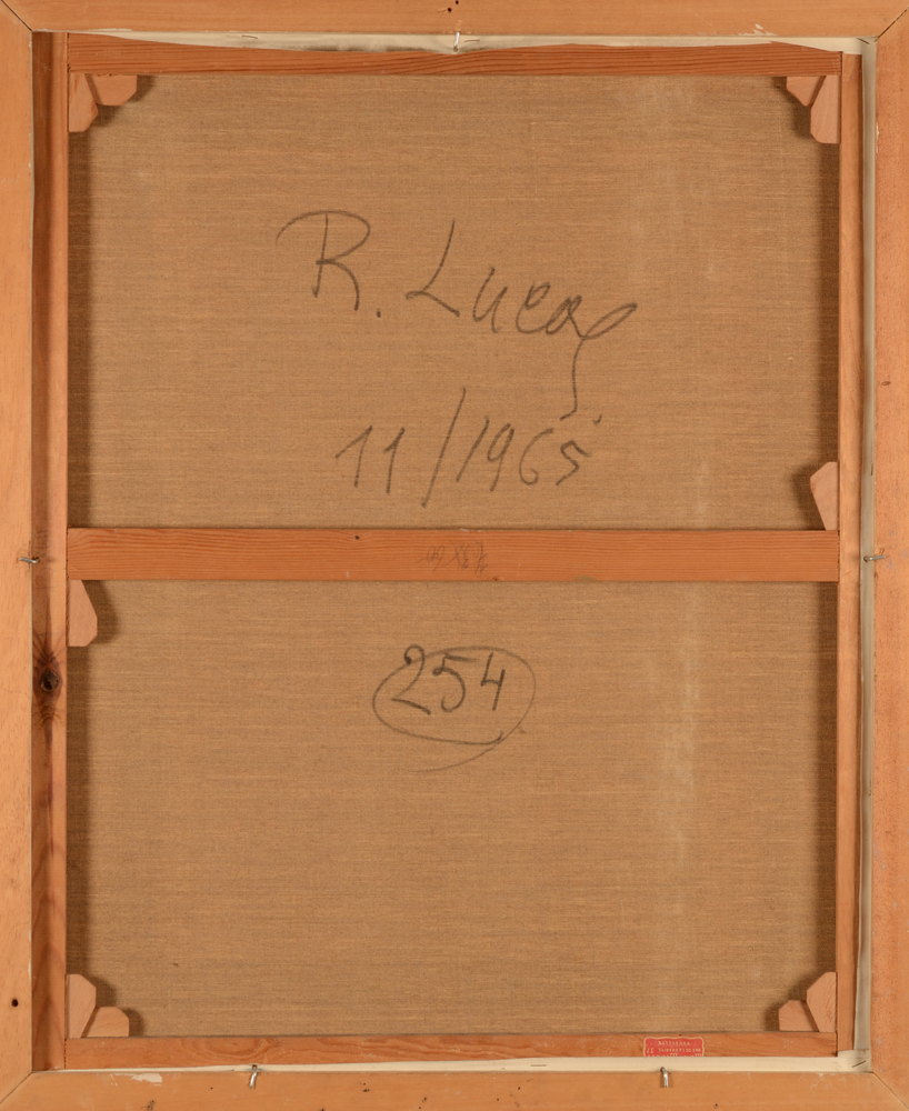 Richard Lucas — Back of the canvas