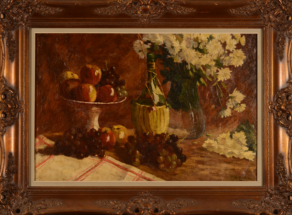 Rodolphe Lutter — The painting in its ornate frame