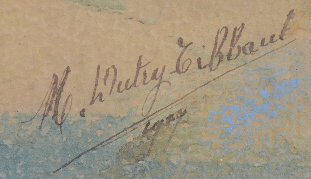 Marie Dutry-Tibbaut — Signature of the artist and date, bottom right