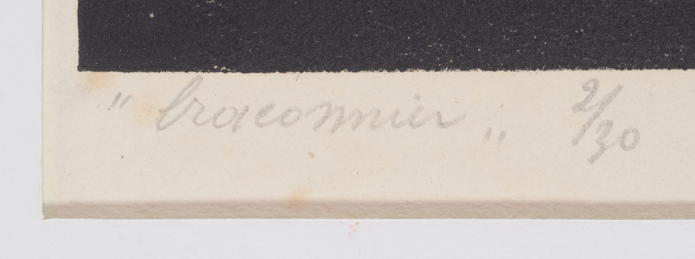 Jan Mulder — Title and justification '2/30' in pencil bottom left