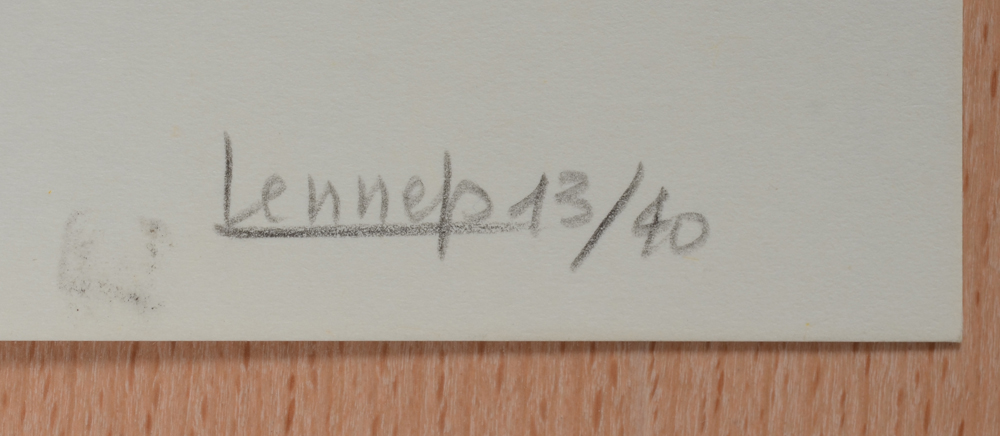 Jacques Lennep Series of four prints — Signature of the artist and justification on the bottom right in pencil.