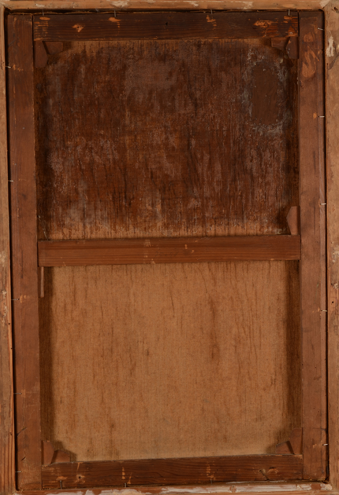 Jacques Madyol — Back of the canvas, the upper part waxed and with a restoration