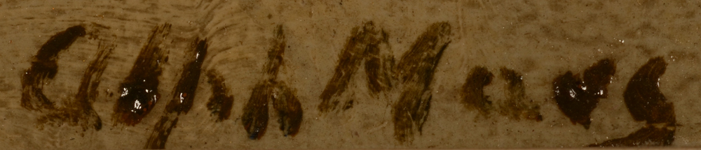 Alph. Maes Along the river — Signature