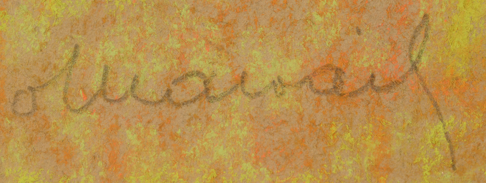 Octave Malfait — Signature of the artist, bottom left