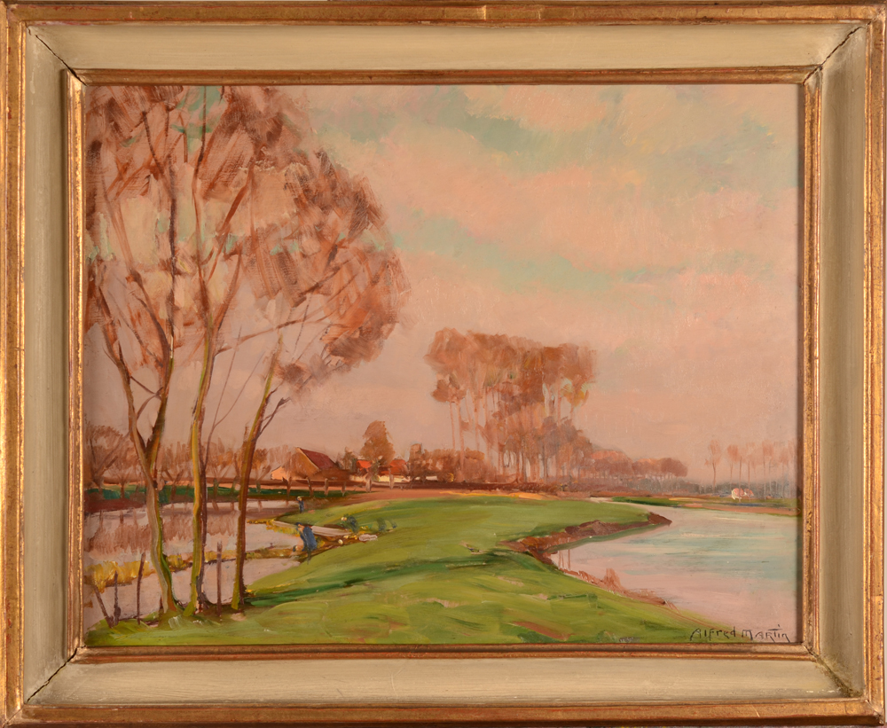 Alfred Martin — the painting in its frame