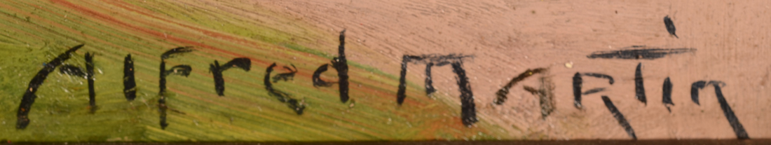 Alfred Martin — Signature of the artist bottom right