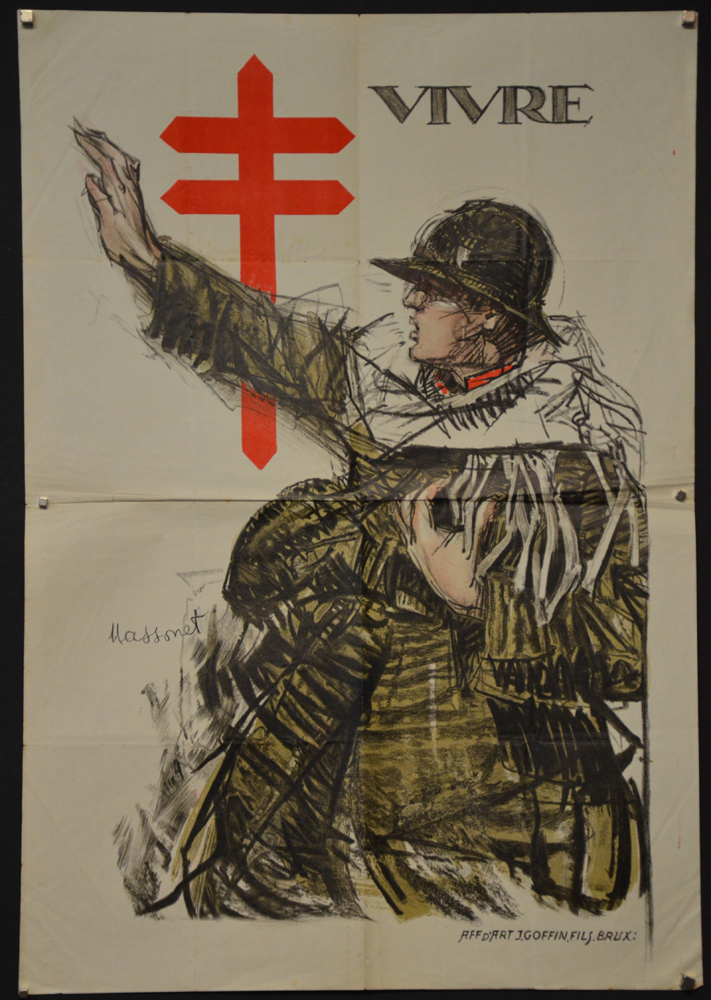 Armand Massonet — Affiche originale en bonne condition, sauf quelques plis