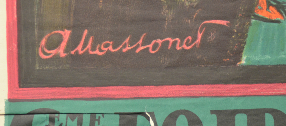 Armand Massonet — Signature of the artist in the image