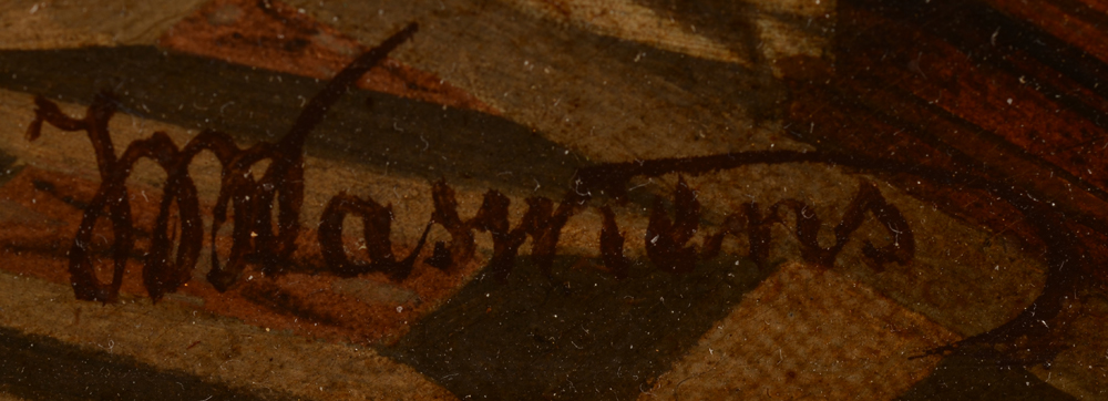 Joseph Maswiens — Signature of the artist, bottom right