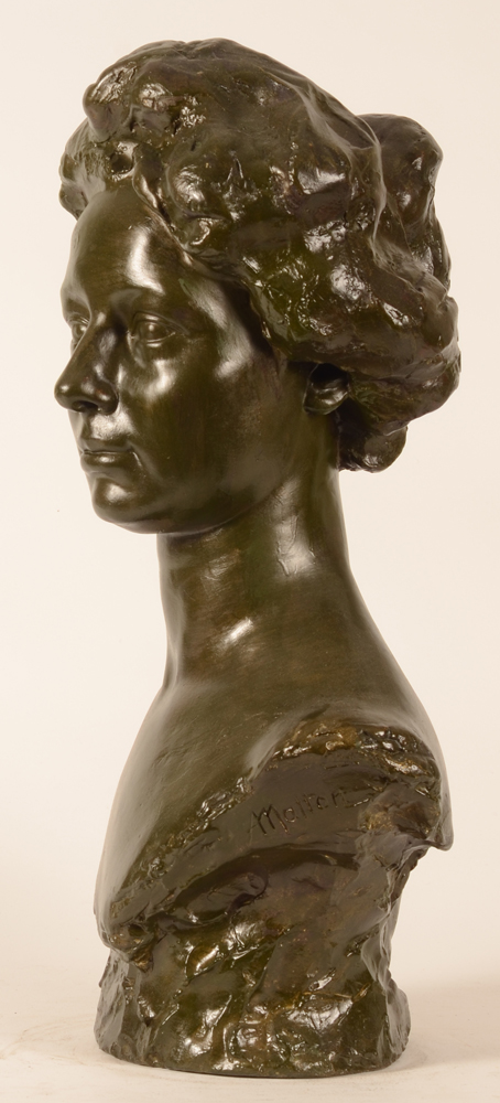 Arsene Matton — Left side with signature on the side of the shoulder