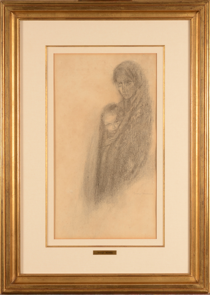 George Minne — The drawing in its modern frame