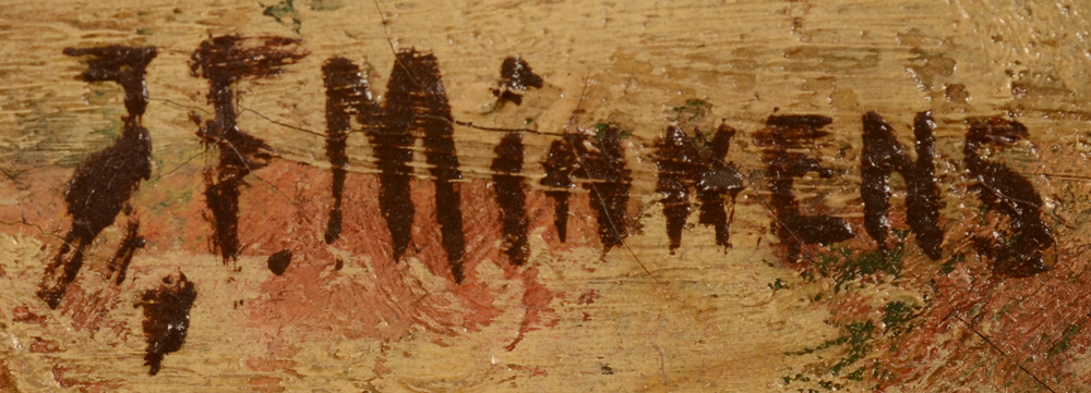 J. F. Minnens — Signature of the artist, bottom right