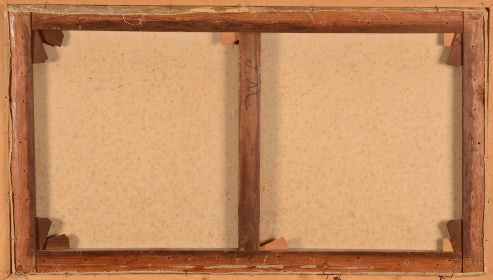 Jules Miry — Back of the painting