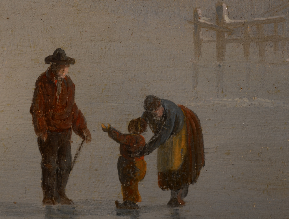 Albert Moerman — Detail of the figures on the ice.