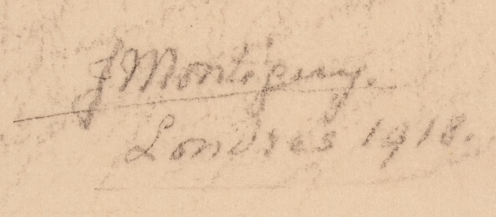 Jenny Montigny — Signature of the artist, localisation and date.