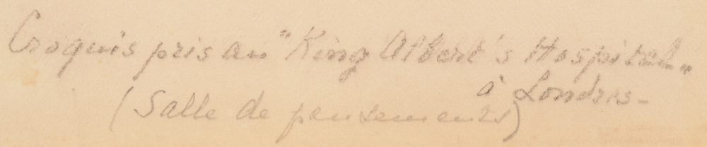 Jenny Montigny — Title of the work, written by the artist in pencil.