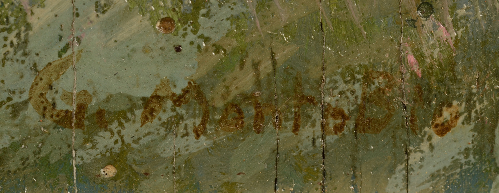 Guillaume Montobio — Signature of the artist, bottom right