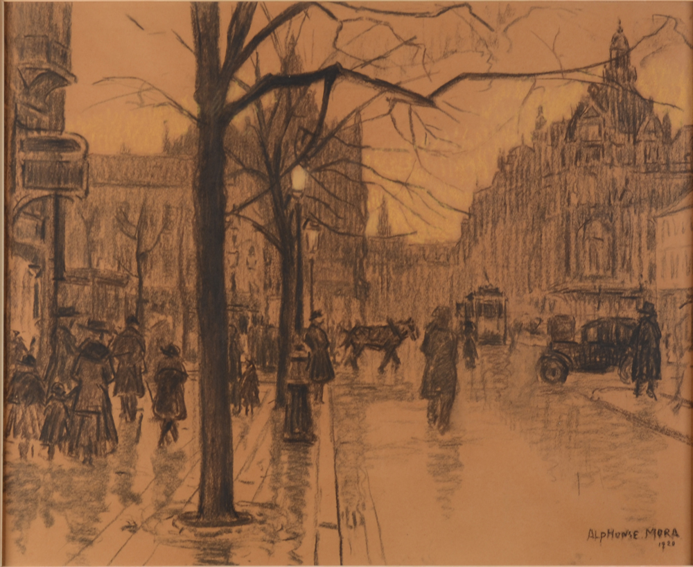 Alphonse Mora — De De Keyserlei te Antwerpen in 1920.
