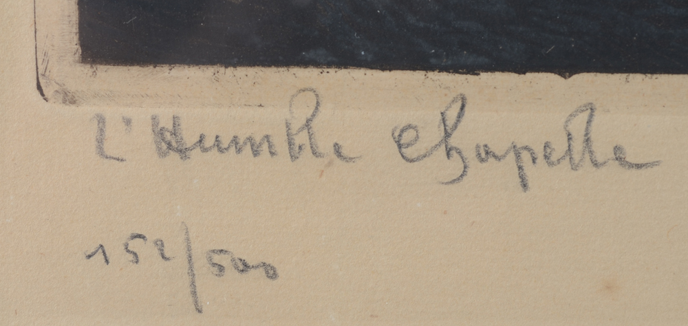 Marc-Henry Meunier — title and justification in pencil, bottom left