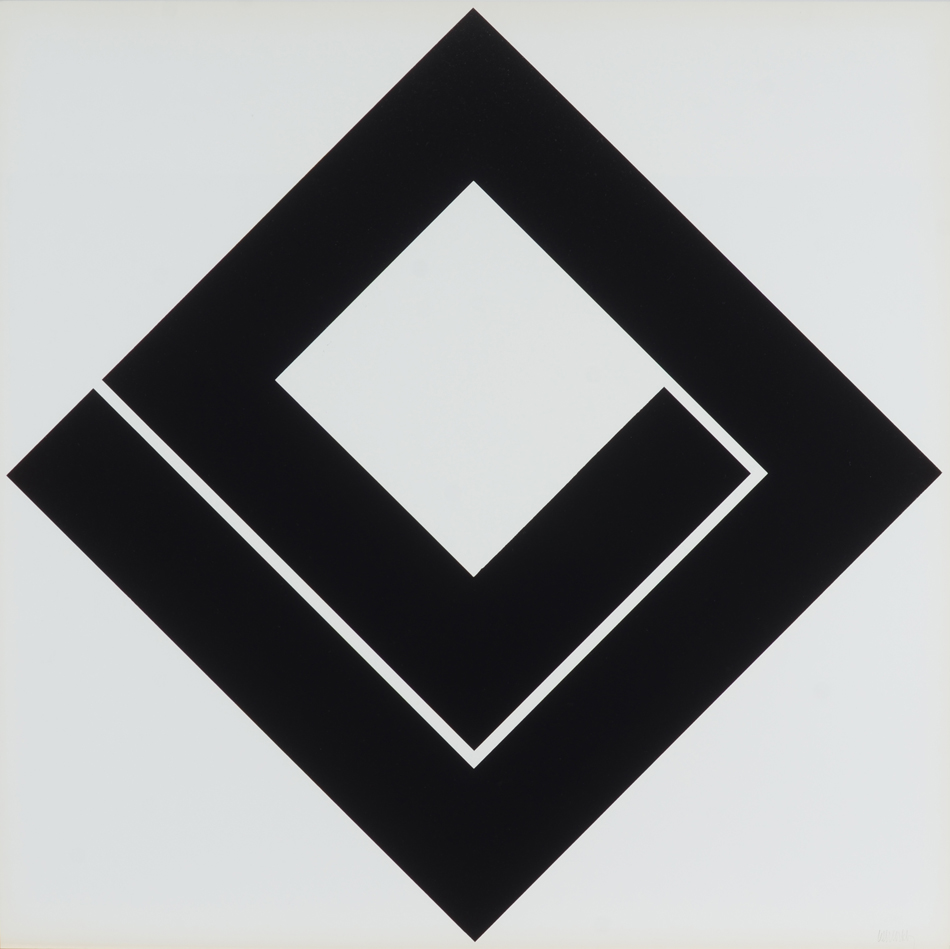 Mark Verstockt — White screenprint, signed bottom right