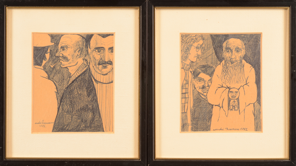 André Naessens — Two more linear drawings
