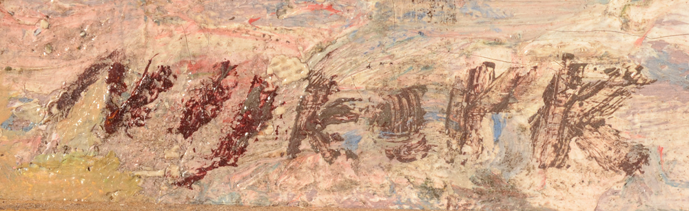 Maurits Niekerk — Signature of the artist, bottom left