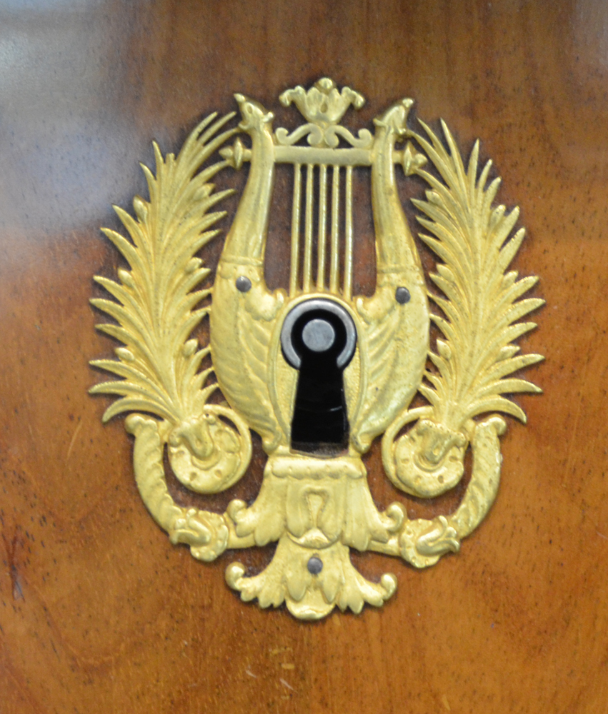 Signed Empire Secretary Desk — Bronze doré fittings