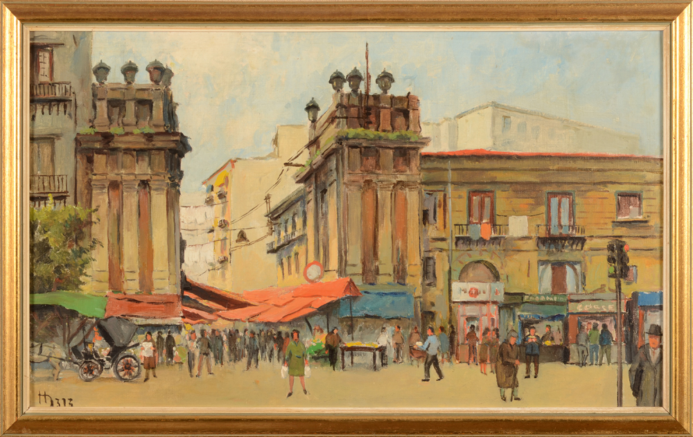 Henri Nuyttens — Une vue de Palerme des annees soixante-dix