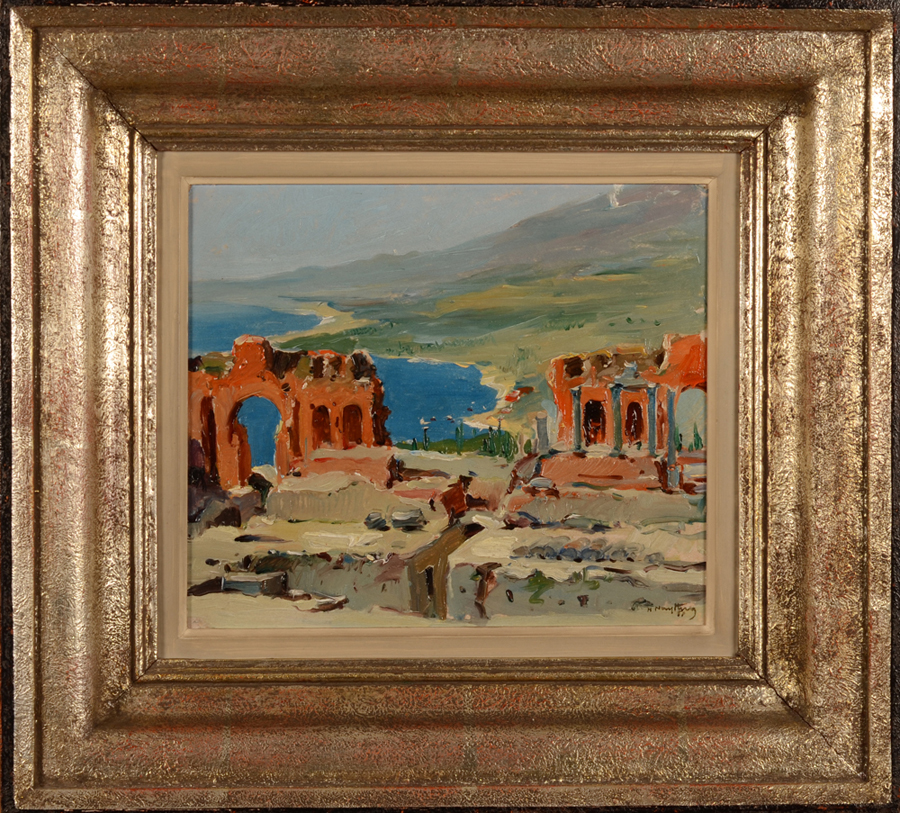 Henri Nuyttens — The painting with its original frame.