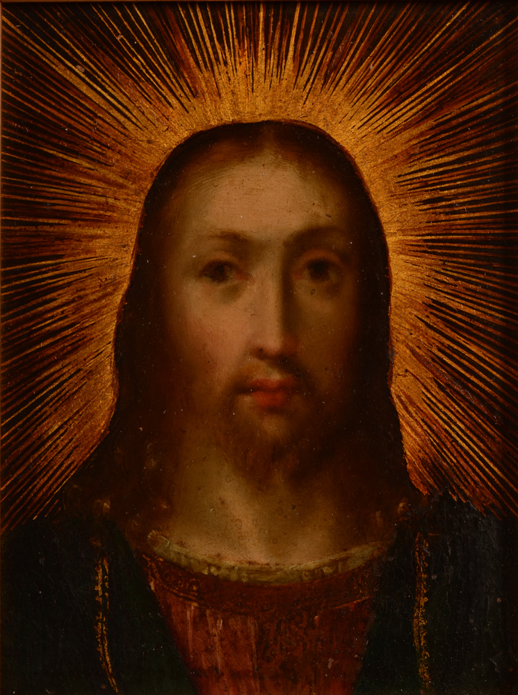 Old Master — Probablement 19e, d'après un primitif?, huile sur cuivre non signée
