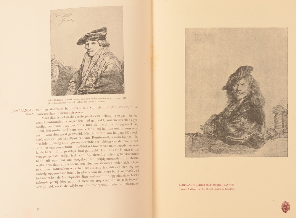 Onze Kunst 1905 — Detail of an article on Rembrandt