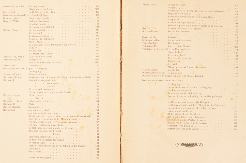 Onze Kunst 1908 — End of the table
