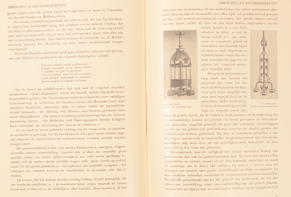 Onze Kunst 1909 — Article on Berlage